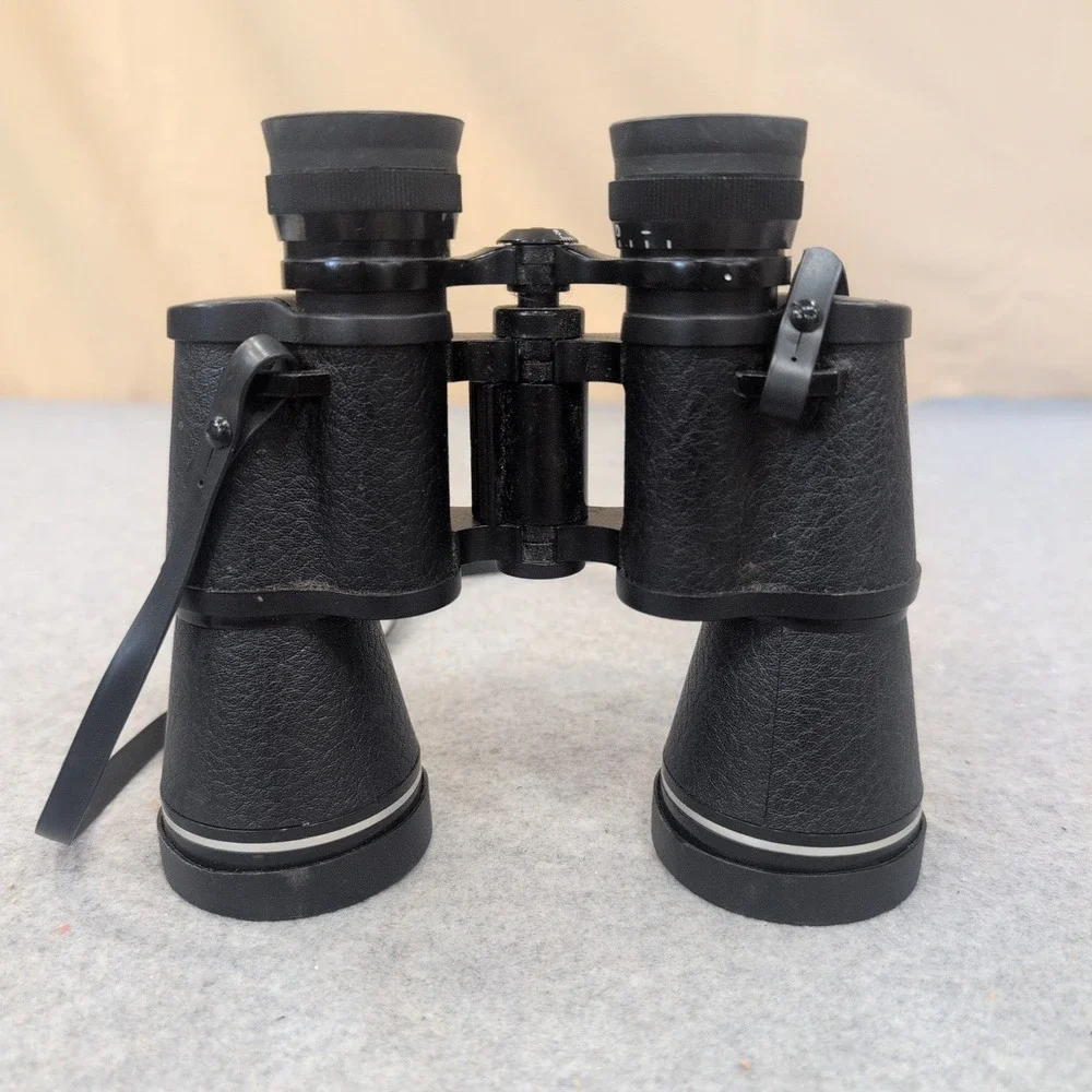 Tasco 10x50mm Zip Focus Wide Angle Binoculars Model 2023 Black Coated Optics